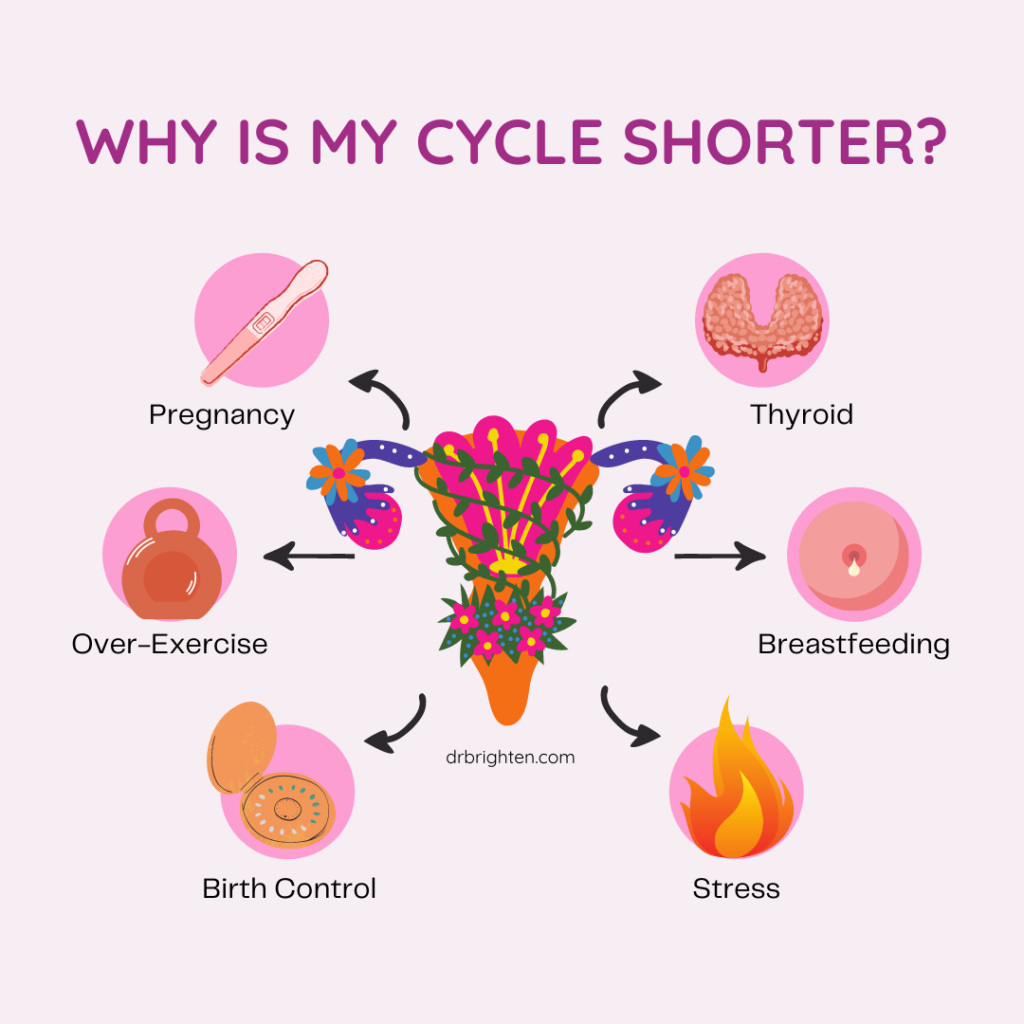 causes of short menstrual cycle