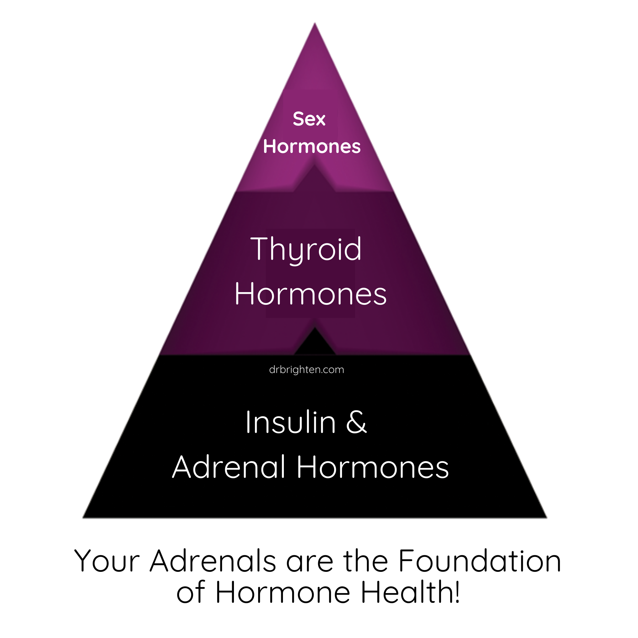 Addison’s disease hormone pyramid