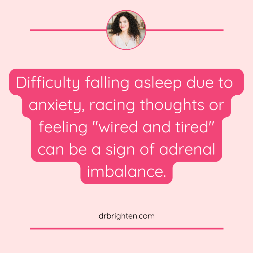 sleep and adrenal imbalance