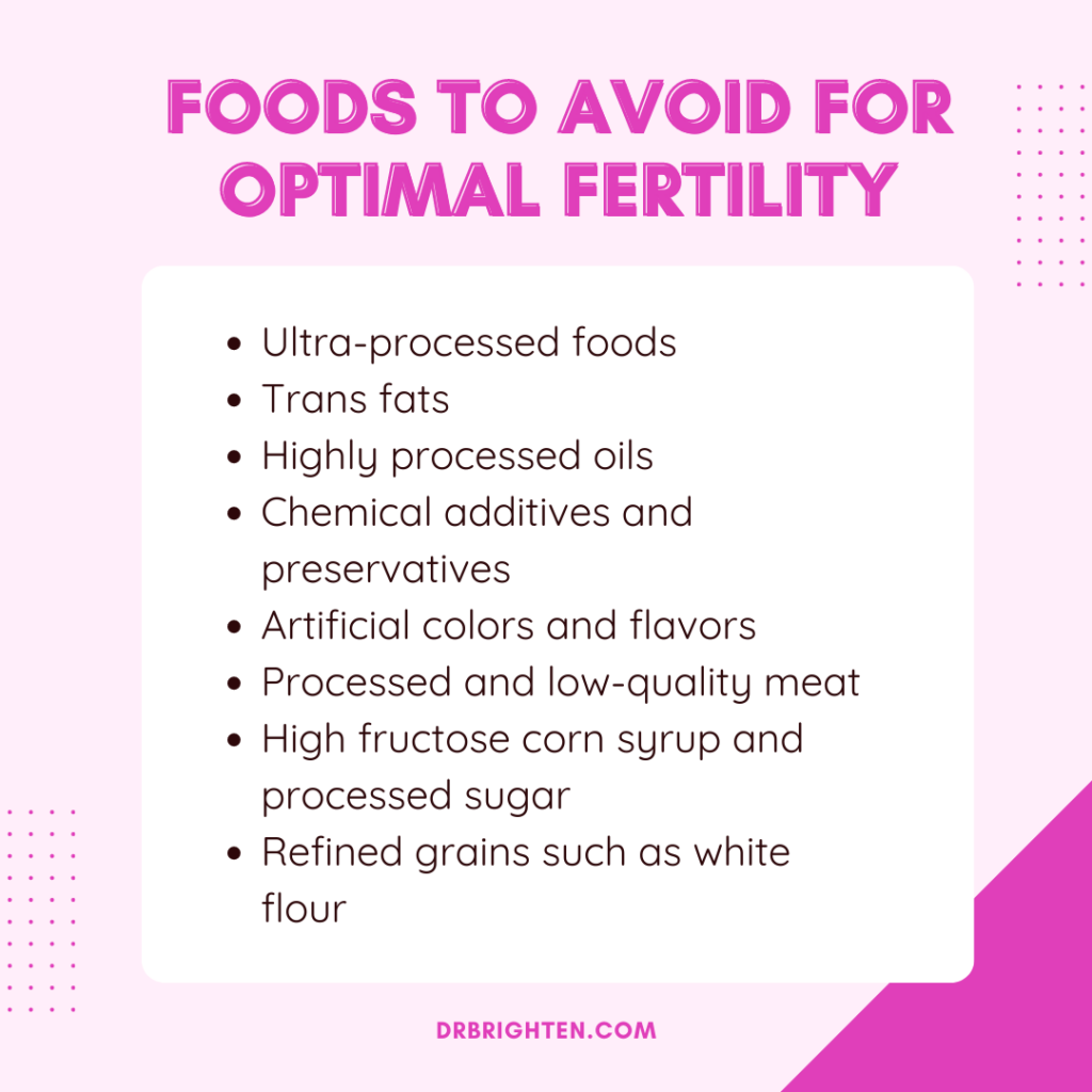 foods to avoid for male fertility