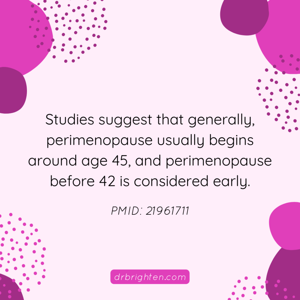 when does perimenopause start