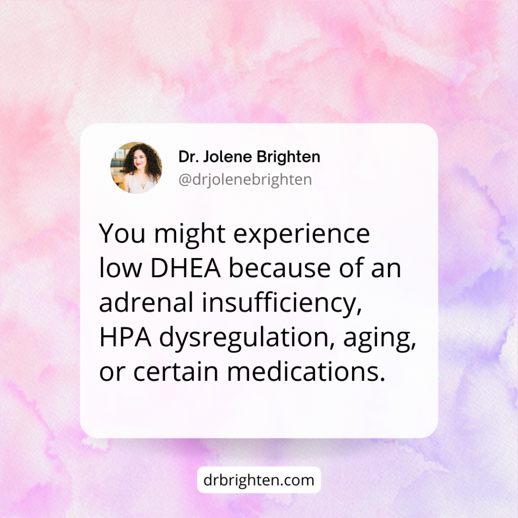 DHEA and adrenal insufficiency