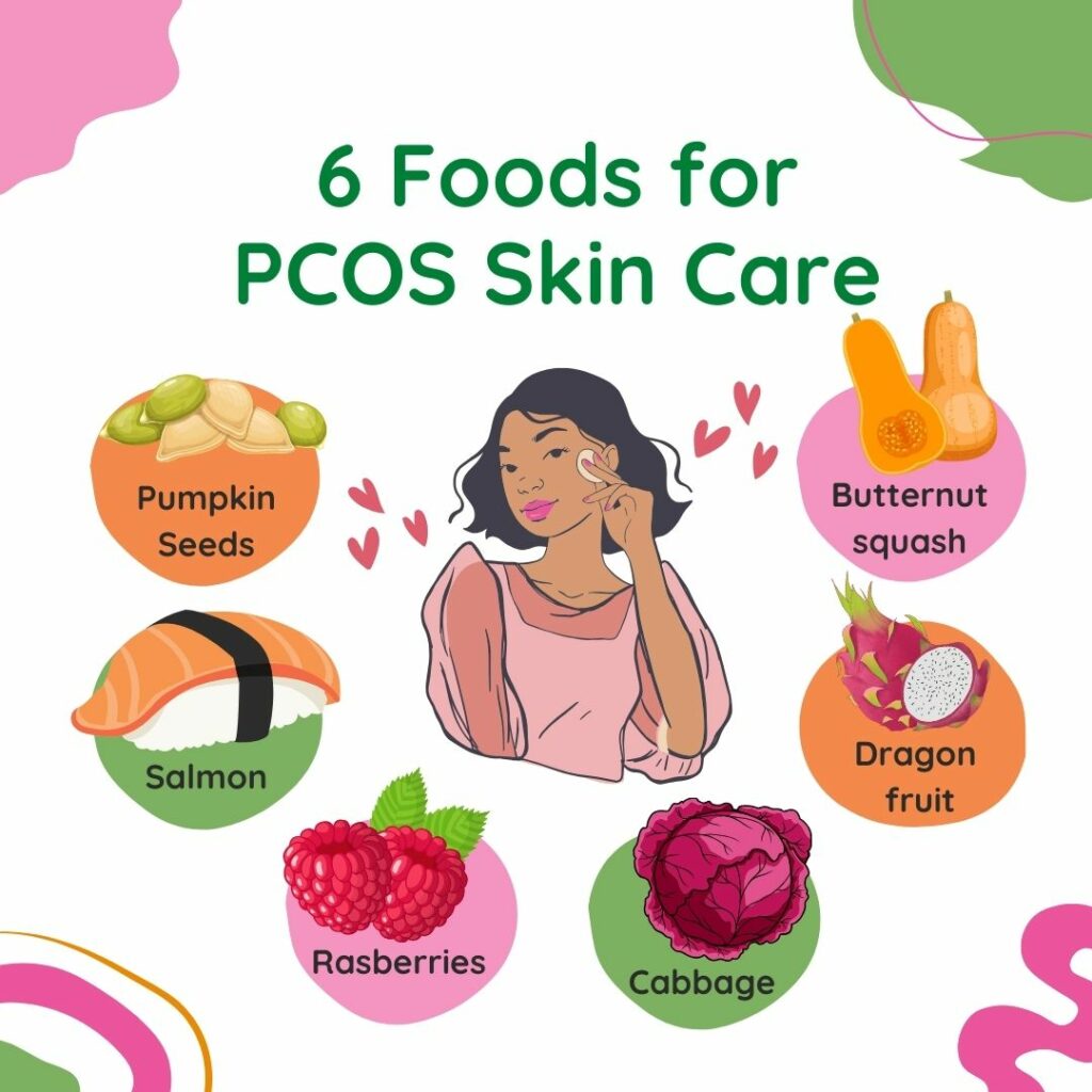 top foods for pcos skin care