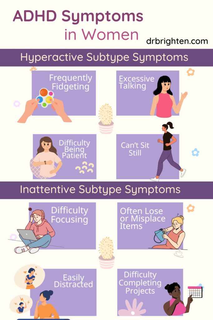 signs of adhd in females