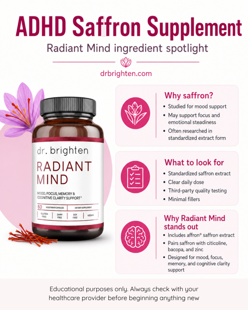 saffron supplement for adhd
